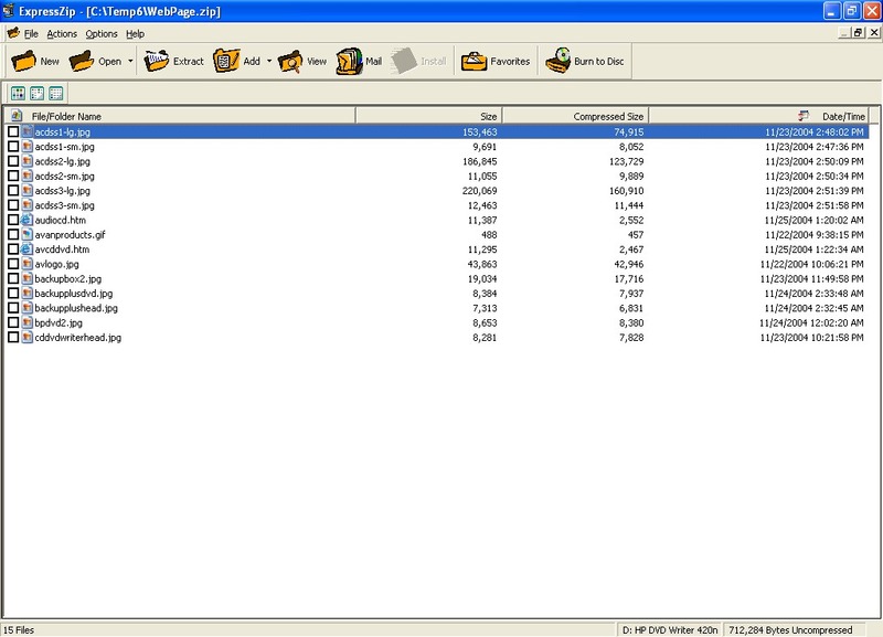 ExpressZIP Screenshot